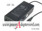 12V 3A Barrel 5.5/2.1mm 2-Prong AD6012B NEW Power AC Adapter 12V 3A Barrel 5.5/2.1mm 2-Prong AD6012B NEW Power AC Adapter
